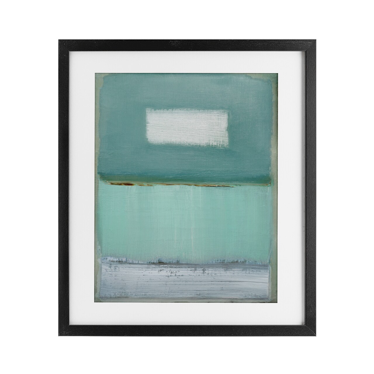 Stupell Industries Azure Blue Gradient Framed Print Under Glass, design by Caroline Gold